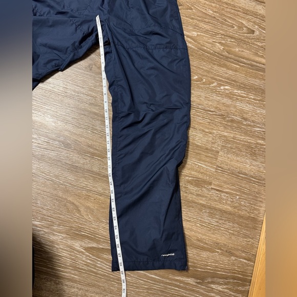 Men's Vintage Reebok Blue Lined Track Pants with Logo and Drawstring Waist Sz S - Picture 9 of 9